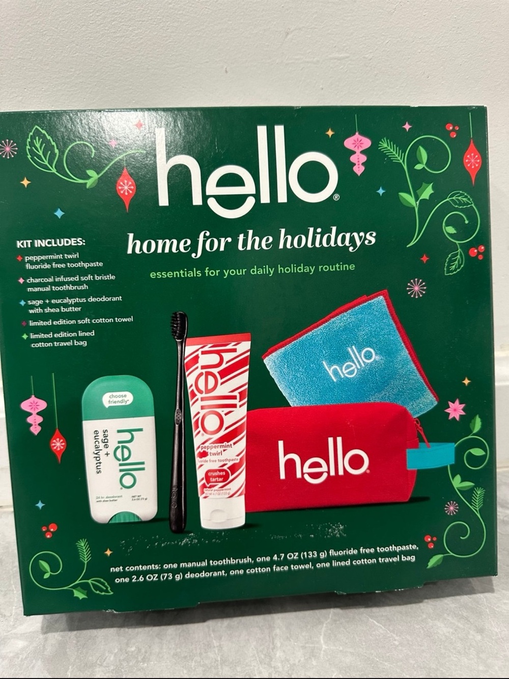 Fluoride Free Toothpaste and Aluminum Deodorant Travel kit